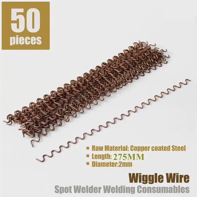 Alt view image 4 of 7 - Paiying 50Pcs 2mm Wave Wire Car PVC PP Panel Bumper Fender Repair for Hot Stapler Welder