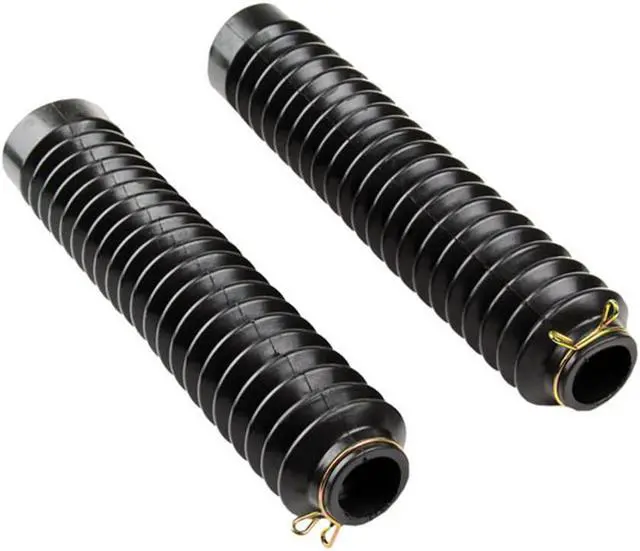 Alt view image 6 of 7 - Acaigel 2x 30mm Black Motorcycle Pit BIke Front Fork Shock Cover Boot Sleeve 270mm Long