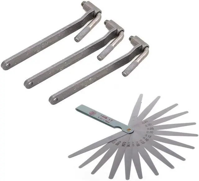 Main image of Acaigel 3x Motorcycle Engine Valve Adjustment Tool Screw Wrench w/ 1x Feeler Gauge USA