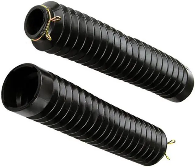 Alt view image 7 of 7 - Acaigel 2x 30mm Black Motorcycle Pit BIke Front Fork Shock Cover Boot Sleeve 270mm Long