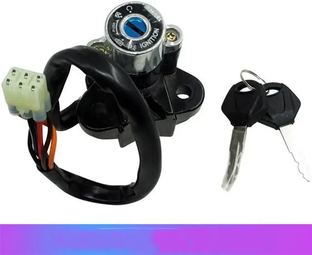 Alt view image 2 of 6 - Yingshan Motorcycle Modified Ignition Key Lock Switch Kit For Kawasaki Yamaha Universal