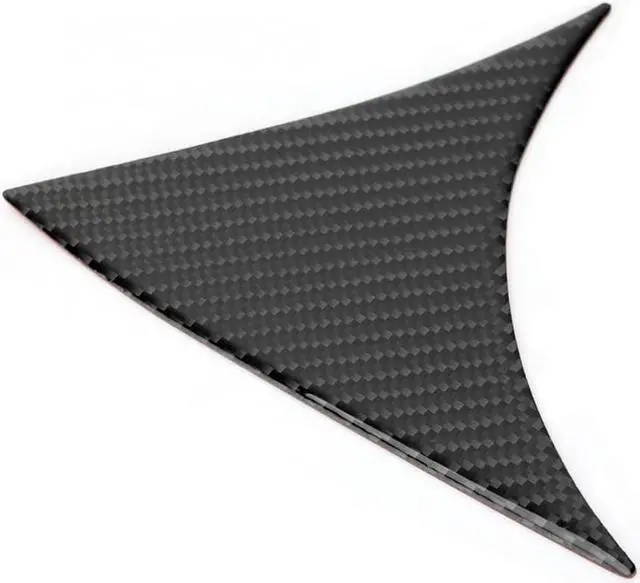 Alt view image 2 of 7 - Acaigel 2PC Carbon Fiber Rear Window Spoiler Side Wing Cover For Mazda 3 Axela 2014-2018