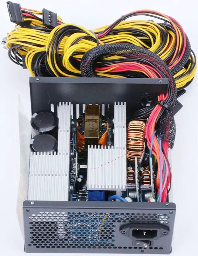 Alt view image 5 of 7 - 2000W Modular Power Supply For 6 GPU Rig Coin Mining Miner 95 Gold 160V-240V