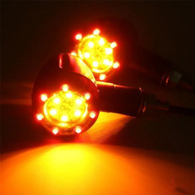 Alt view image 7 of 7 - Acaigel 4Pcs 12V  Bullet Shape Motorcycle LED Turn Signal Light Brake Lamp USA