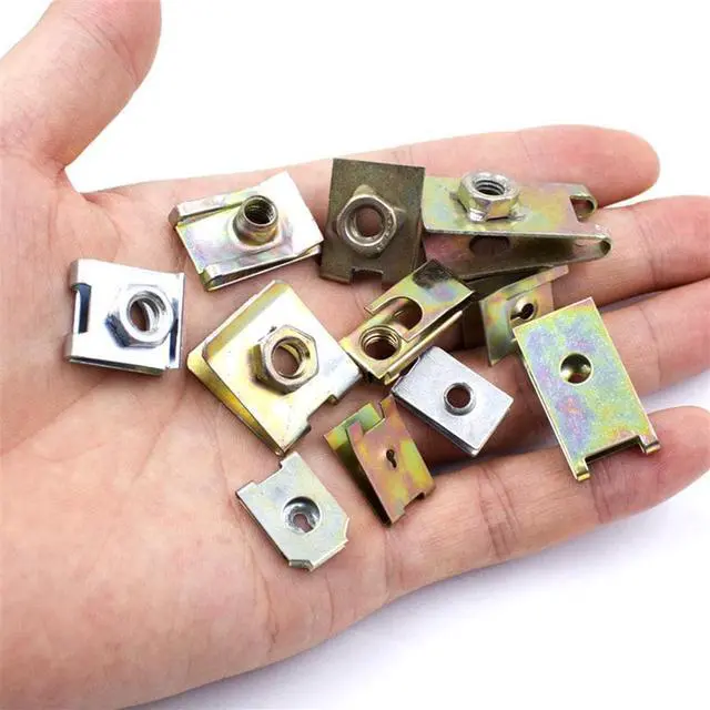 Main image of Paiying 150x Mixed Metal U-Type Clip Vehicle Fender Bumper Board Panel Fastener Retainer