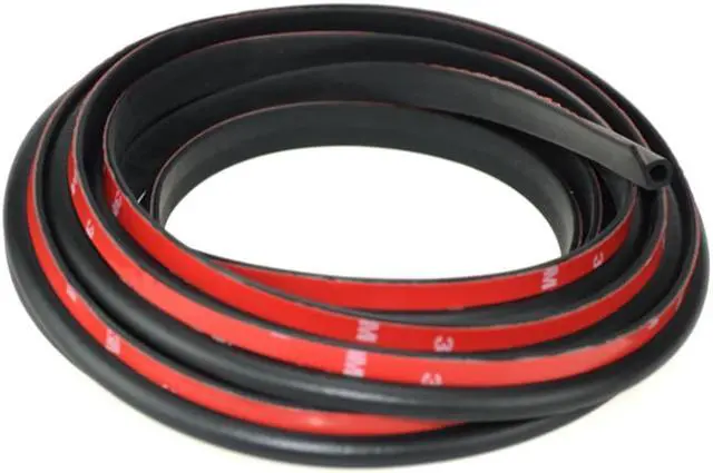 Alt view image 2 of 6 - 5M Black Rubber Car Door Edge Soundproofing Anti-Dust Waterproof Sealing Strips