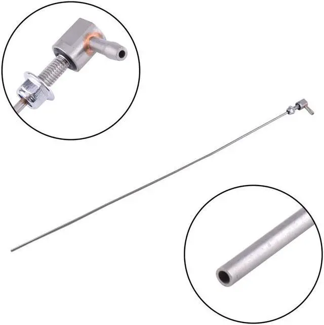 Alt view image 3 of 5 - Yassdwbn Silver Stainless Steel 470mm Car SUV Heater Fuel Gas Gasoline Tank Pick up Pipe