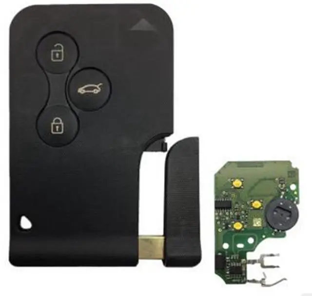 Main image of Furulu Uncut Car Remote Key 433 MHz Chip for Renault Megane Scenic Smart Card Key 3 BTN