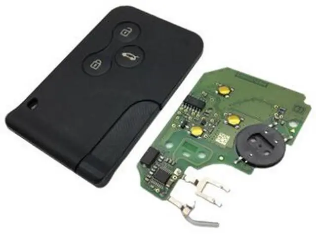 Alt view image 5 of 6 - Furulu Uncut Car Remote Key 433 MHz Chip for Renault Megane Scenic Smart Card Key 3 BTN