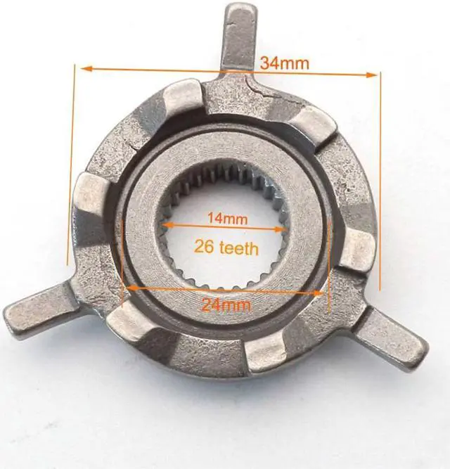 Alt view image 2 of 6 - Yingshan Start Gear for GY6 49CC 50CC 80CC Scooter Moped Kick Start Gear Assembly 139QMB/P139QMB 4 stroke engine