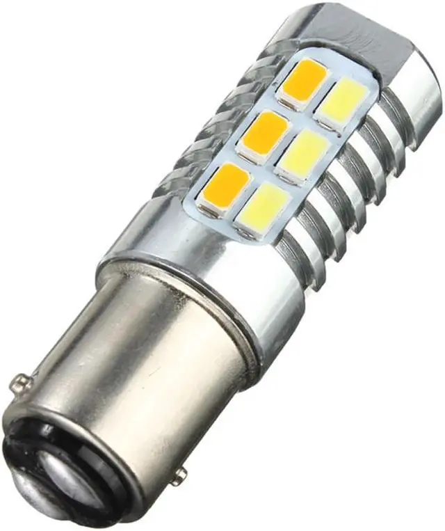 Alt view image 2 of 5 - 2 x 1157 Switchback LED Amber/White 22LED LED Bulbs Vechile Lamp For Car Suv