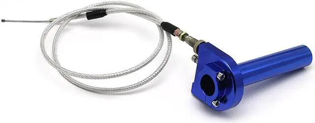 Alt view image 7 of 7 - Paiying Red CNC Motorcycle Throttle Turn Grip Twist Cable 7/8'' 22mm Handbar Scooter ATV