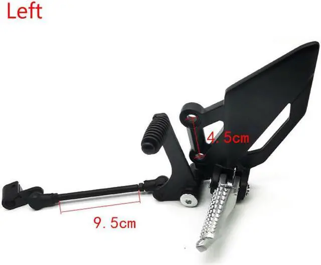 Alt view image 2 of 7 - Acaigel Pair Motorcycle Shift Lever Frontset Foot Peg Bracket Footrest Pedal Shifter Aluminum