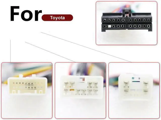 Alt view image 7 of 7 - Acaigel 20 PIN Wiring Harness Connector for Toyota DVD Android Multimedia Player