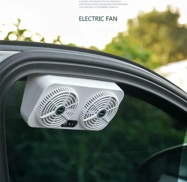 Alt view image 5 of 7 - Acaigel ar Home Dual-use Exhaust Fan Auto USB Charging Cooling Tool Car Air Circulation Smoke Exhaust Fan Car Ventilation Fan Ship?from?USA