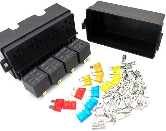 Alt view image 7 of 7 - Paiying 12-way Blade Fuse Holder & 40A Relay Box for Car Truck Trailer Boat  US