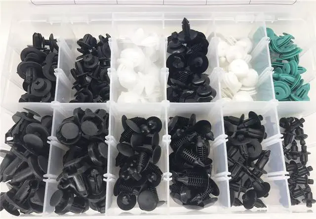 Alt view image 3 of 5 - Yingshan 240Pcs Mixed Car Door Bumper Panel Fender Fastener Push Rivet Retaining Clip