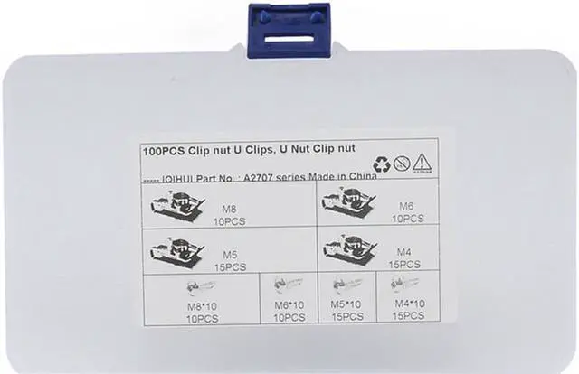 Alt view image 5 of 7 - Paiying 100x Mixed Auto Car Body Fender Panel Mounting U Clip Fastener Screw M4/5/6/8 US