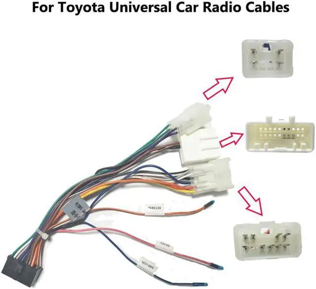 Alt view image 5 of 7 - Acaigel 20 PIN Wiring Harness Connector for Toyota DVD Android Multimedia Player