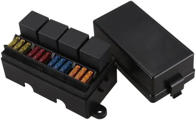 Alt view image 4 of 7 - Paiying 12-way Blade Fuse Holder & 40A Relay Box for Car Truck Trailer Boat  US