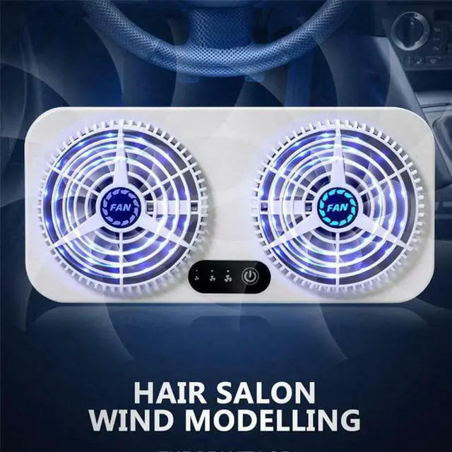 Alt view image 2 of 7 - Acaigel ar Home Dual-use Exhaust Fan Auto USB Charging Cooling Tool Car Air Circulation Smoke Exhaust Fan Car Ventilation Fan Ship?from?USA