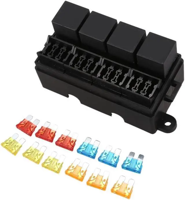 Alt view image 6 of 7 - Paiying 12-way Blade Fuse Holder & 40A Relay Box for Car Truck Trailer Boat  US