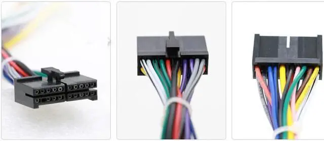 Alt view image 5 of 5 - Yingshan 20 PIN ISO Wiring Harness Connector for 1DIN 2DIN Android Standard Audio System