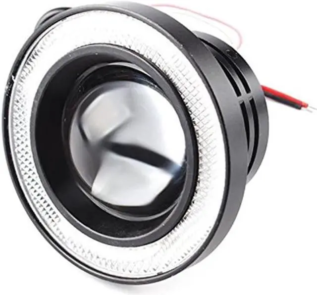 Alt view image 5 of 5 - Paiying Pair 3.5"COB LED Fog Light Projector Car CCFL Angel Eyes Halo Ring DRL Headlight