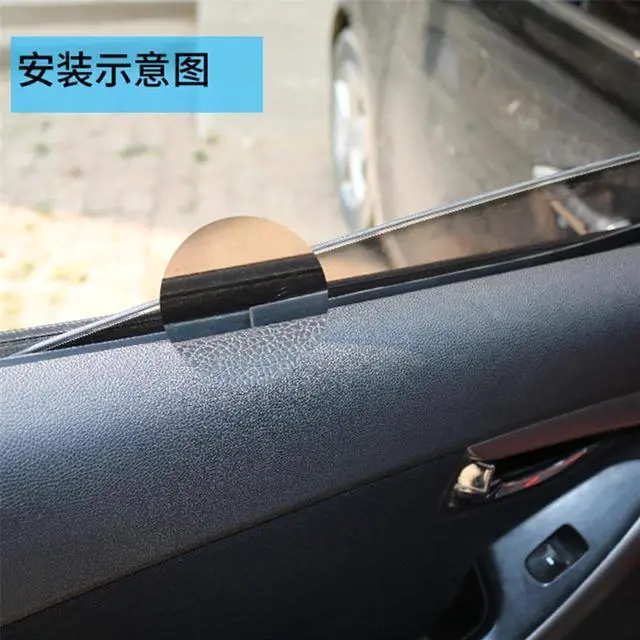 Alt view image 6 of 7 - Acaigel 8M Car Door Glass Window Seal Strip V Type Rubber Black Weatherstrip