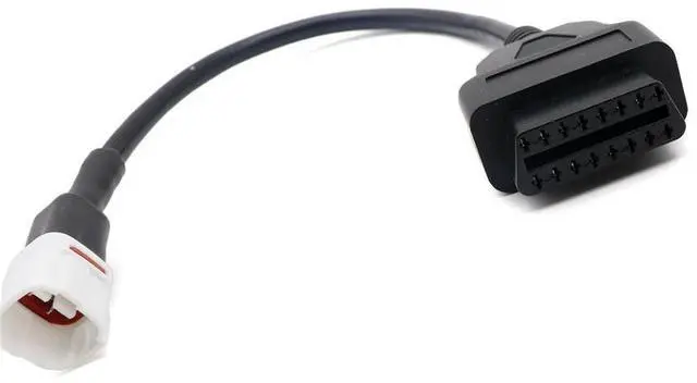 Alt view image 2 of 5 - Yingshan Diagnostic 4 Pin to OBD2 OBDII Cable Harness Adapter for Yamaha