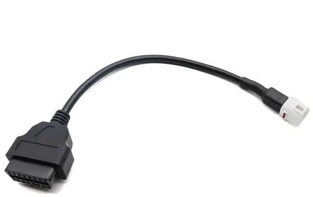 Alt view image 5 of 5 - Yingshan Diagnostic 4 Pin to OBD2 OBDII Cable Harness Adapter for Yamaha