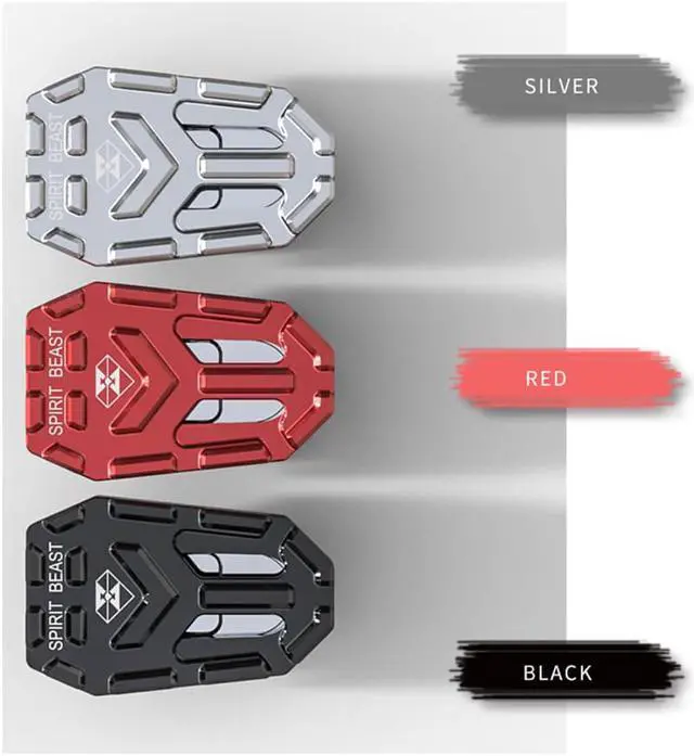 Alt view image 2 of 6 - Furulu Black Aluminum Alloy Motorcycle Brake Pedal Modified Widened Foot Pedal Non-slip