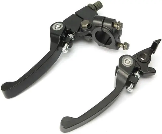 Alt view image 2 of 5 - Acaigel 2 x Dirt Bike Aluminum Brake Clutch Lever Fit Standard 22mm Bars 7/8'' Handlebar