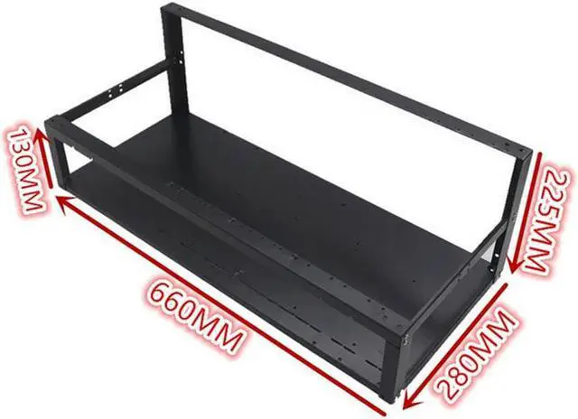 Alt view image 7 of 7 - Acaigel Double Deck 12 GPU Open Air Frame Rack Case For ETH BTC Mining Rig Computer USA