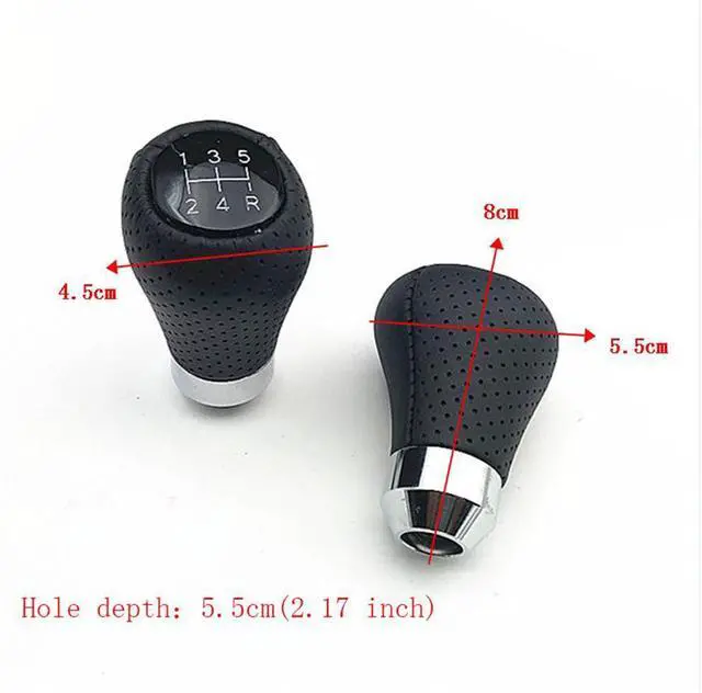 Alt view image 2 of 6 - Yingshan Universal Auto Car Gear Shift Knob Shifter Lever Manual Automatic Transmission fits for circular gear lever