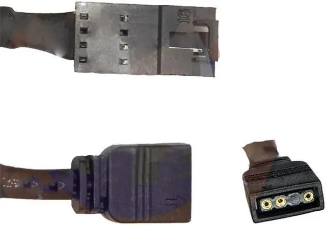 Alt view image 2 of 5 - For Motherboard RGB (Aura/Mystic Light) to Corsair Fan 4Pin Adapter Cable 25cm