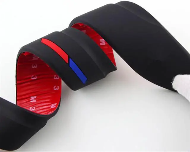 Alt view image 3 of 7 - Paiying 4X  Rubber Car Side Skirt Door Line Body Moulding Trim Cover Stripes US