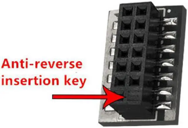 Alt view image 5 of 5 - For ASROCK 14 PIN SPI Motherboard Windows 11 TPM 2.0 Security Module Board - Prevent Reverse Insertion