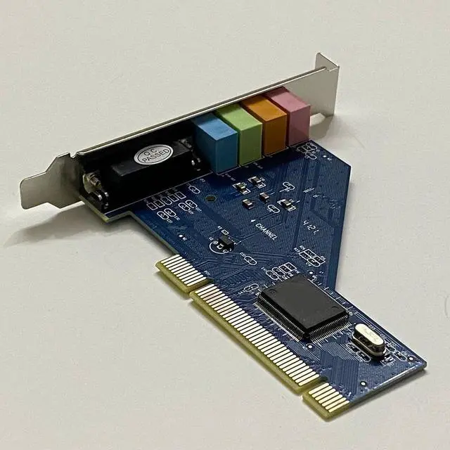 Alt view image 2 of 7 - PCI Sound Card 4.1 Channel 3D Audio Stereo 8738 For Desktop Computer Built-in Independent Sound Card
