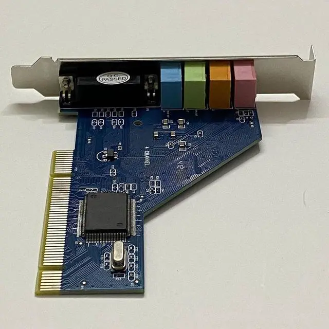 Alt view image 3 of 7 - PCI Sound Card 4.1 Channel 3D Audio Stereo 8738 For Desktop Computer Built-in Independent Sound Card