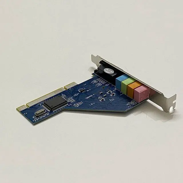 Alt view image 4 of 7 - PCI Sound Card 4.1 Channel 3D Audio Stereo 8738 For Desktop Computer Built-in Independent Sound Card