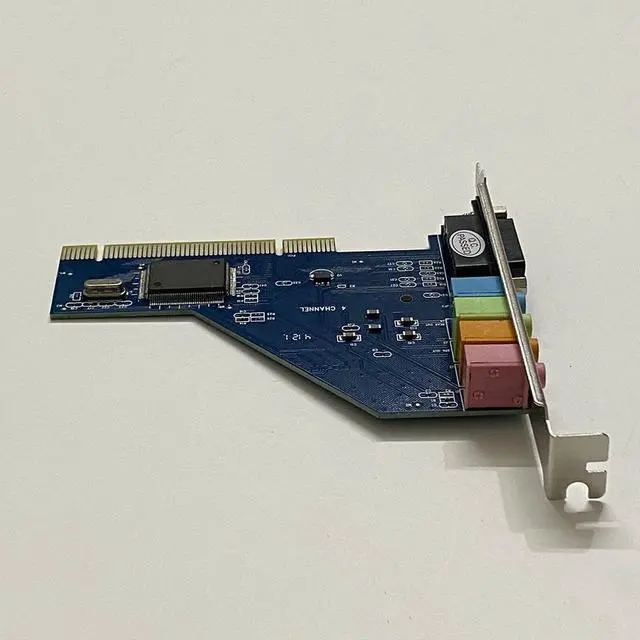 Alt view image 5 of 7 - PCI Sound Card 4.1 Channel 3D Audio Stereo 8738 For Desktop Computer Built-in Independent Sound Card