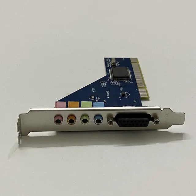 Alt view image 6 of 7 - PCI Sound Card 4.1 Channel 3D Audio Stereo 8738 For Desktop Computer Built-in Independent Sound Card