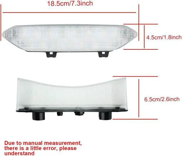 Alt view image 4 of 7 - LED Brake Tail Light Rear Lamp For Yamaha Raptor 700R 2006-2018 YFZ450X 2009-18