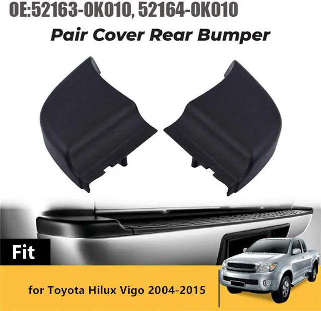 Main image of Acaigel 1 Pair Rear Bumper End Plate Corner Cap Trim for Toyota Hilux Vigo 2004-2015 52163-0K010 52164-0K010