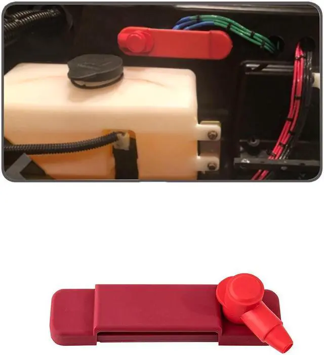Alt view image 3 of 5 - Yingshan Red 12V 150A Rated Terminal Block 12-Way Bar Power Distribution For Auto Marine
