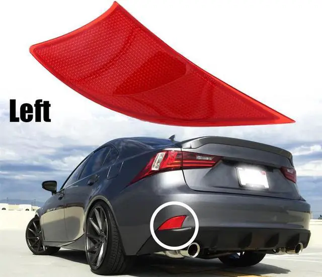 Main image of Yassdwbn 1PC Left Rear Bumper Reflector Light For Lexus IS250 2014-2015 IS350 2014-2016