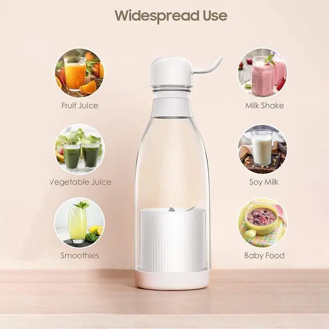 Alt view image 2 of 5 - Acaigel Portable Blender for Fruit and Vegetables USB Rechargeable Juicer For Gym Travel