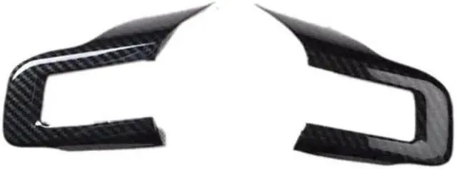 Alt view image 6 of 6 - Acaigel Carbon Fiber Look Interior Steering Wheel Cover Trim Sticker For Ford Mustang 15+