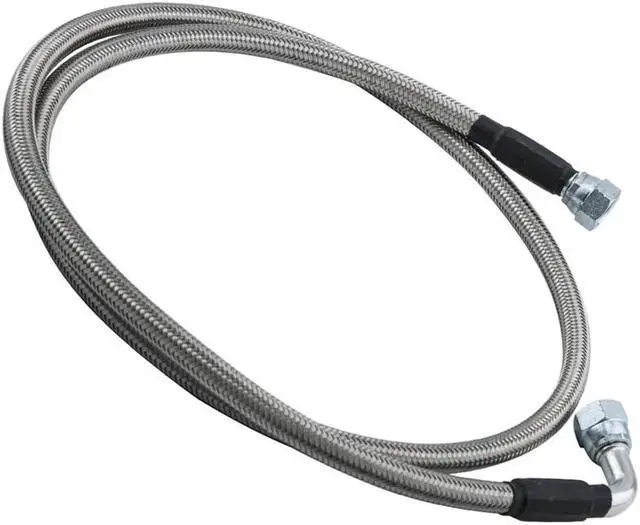 Alt view image 4 of 7 - Paiying 52 Inch Length Stainless Braided Transmission Cooler Hose Line For TH350 700R4 TH400